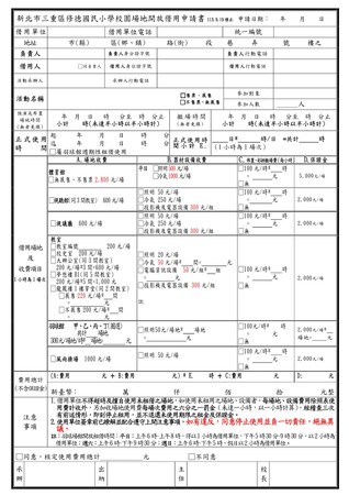 新北市三重區修德國民小學校園場地開放借用辦法(114.01.20修正)圖片
