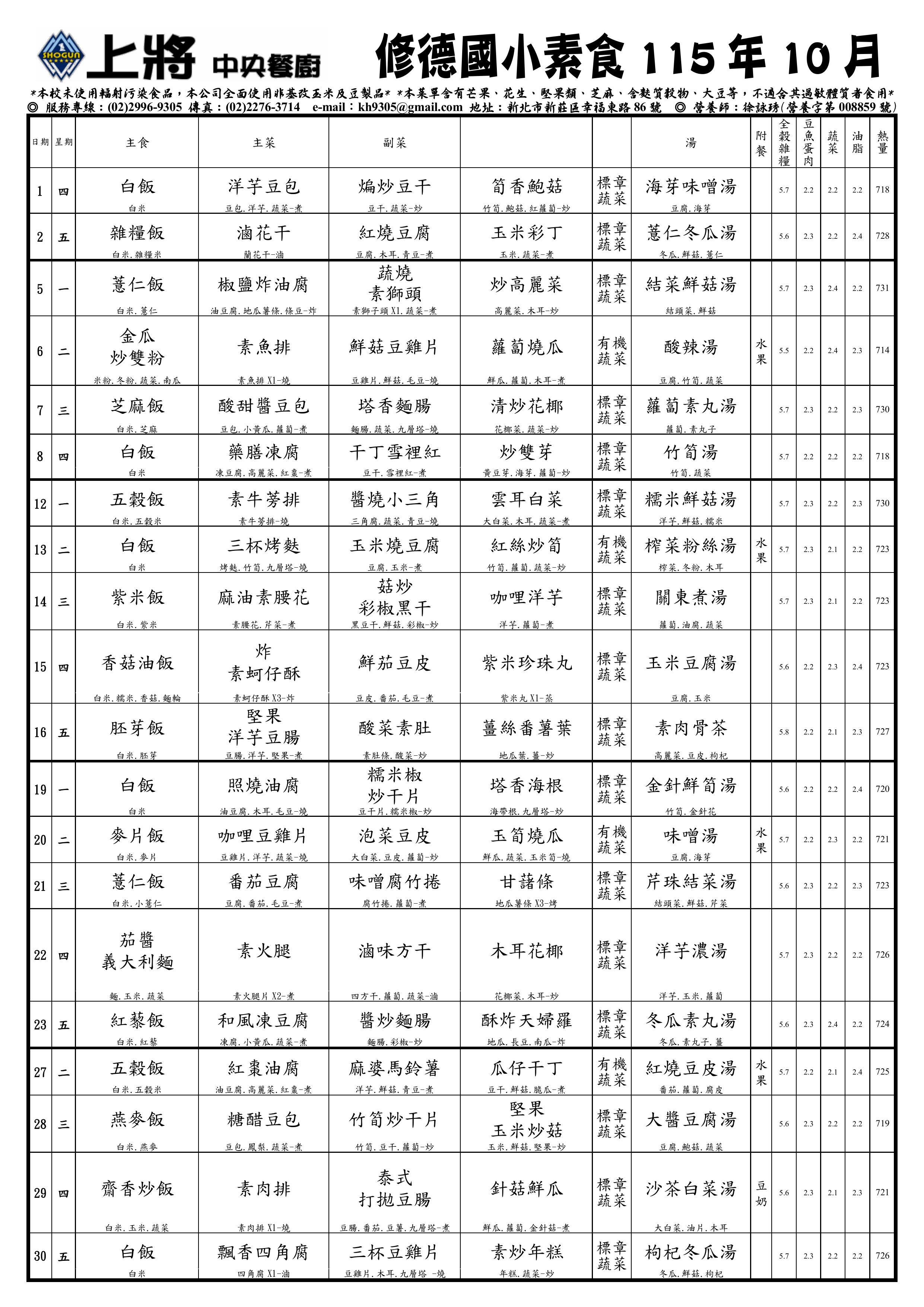 菜單